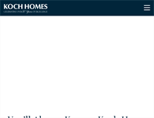 Tablet Screenshot of kochhomes.com